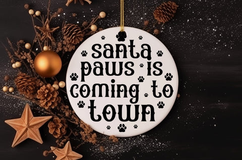 Santa paws is coming to town SVG Design SVG Designangry 