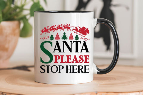 Santa Please Stop Here SVG Angelina750 