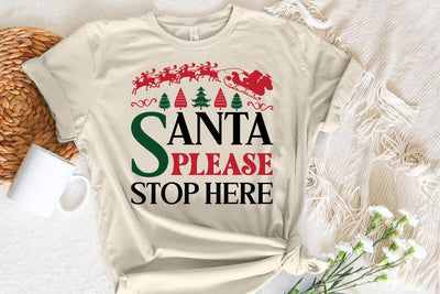 Santa Please Stop Here SVG Angelina750 
