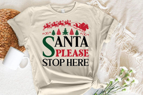 Santa Please Stop Here SVG Angelina750 