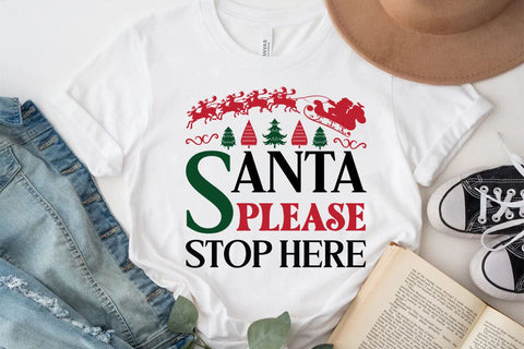 Santa Please Stop Here SVG Angelina750 