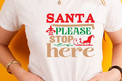 Santa please stop here SVG Angelina750 