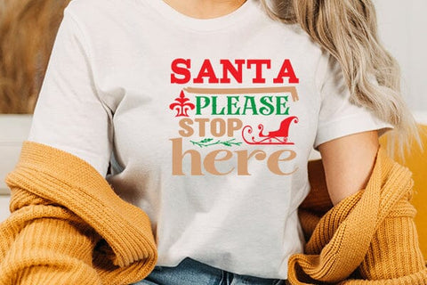 Santa please stop here SVG Angelina750 