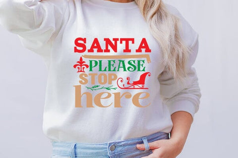 Santa please stop here SVG Angelina750 