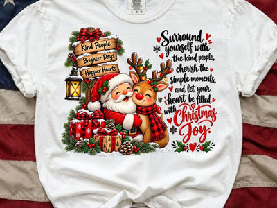 Santa Reindeer Christmas Quote PNG SVG artprintfile 