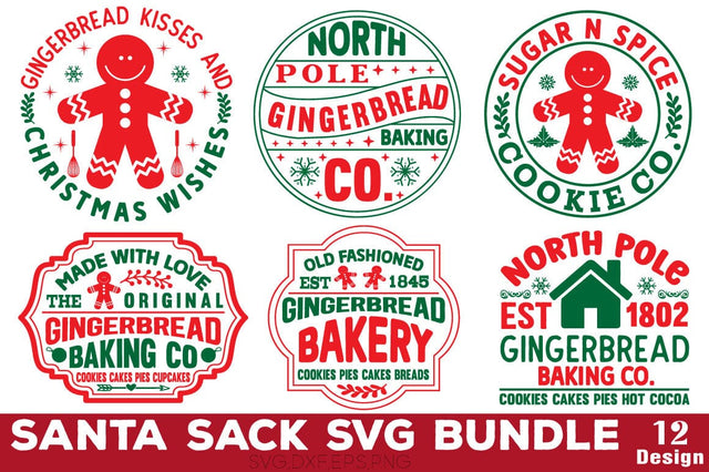 Santa Sack Svg Bundle SVG Angelina750 