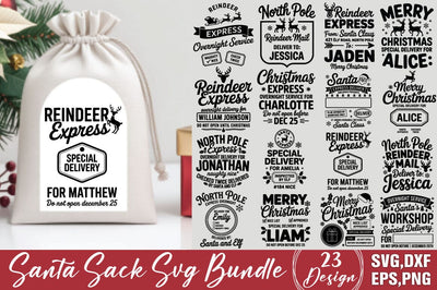Santa Sack SVG Bundle SVG Angelina750 
