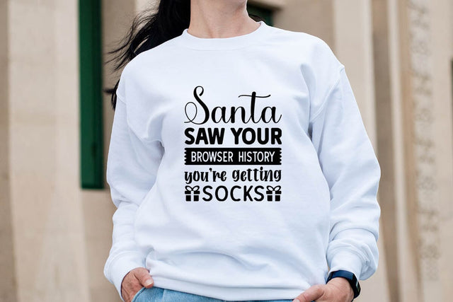 Santa saw your browser history youre getting socks-01 SVG Angelina750 