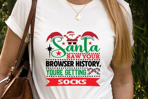 Santa saw your browser history youre getting socks SVG Angelina750 