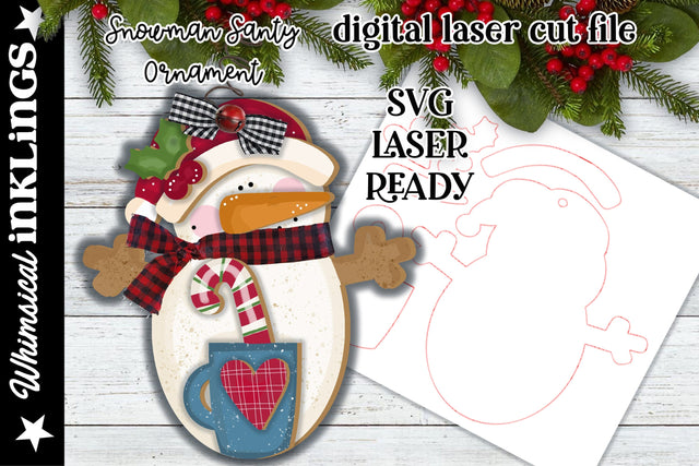Santa Snowman SVG SVG Whimsical Inklings 