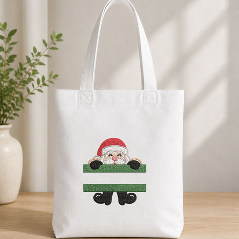 Santa Split Monogram Machine Embroidery Design – Christmas Santa Name Frame Embroidery File, Personalized Holiday Design Embroidery/Applique DESIGNS PatternFeed8 