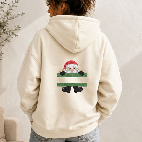 Santa Split Monogram Machine Embroidery Design – Christmas Santa Name Frame Embroidery File, Personalized Holiday Design Embroidery/Applique DESIGNS PatternFeed8 