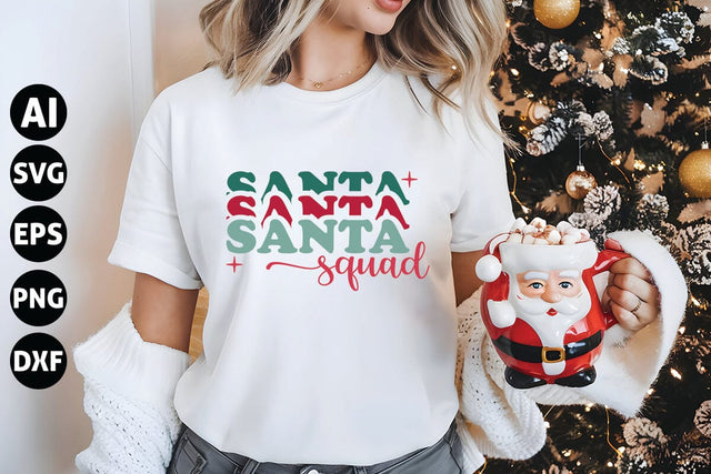 Santa Squad Svg, Funny Christmas Svg SVG shah alam 