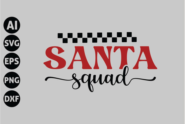 Santa Squad Svg, Funny Christmas Svg SVG shah alam 