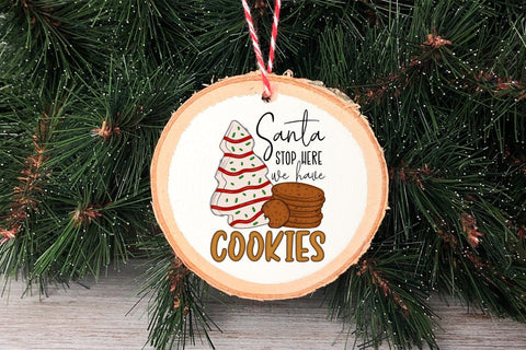 Santa Stop Here We Have Cookies PNG Sublimation Sublimation CraftLabSVG 