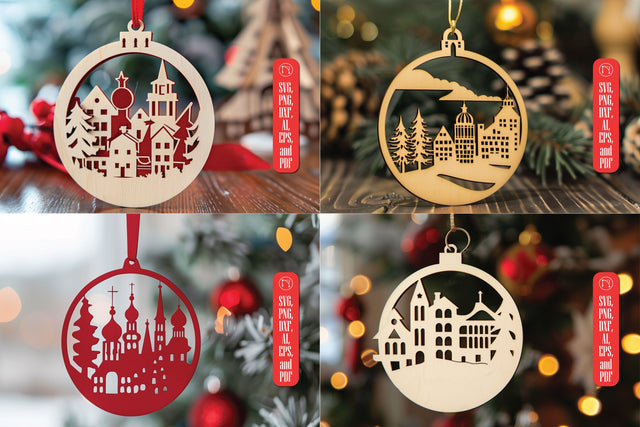 Santa Town Single Laser Cut SVG Bundle SVG MD JOYNAL ABDIN 