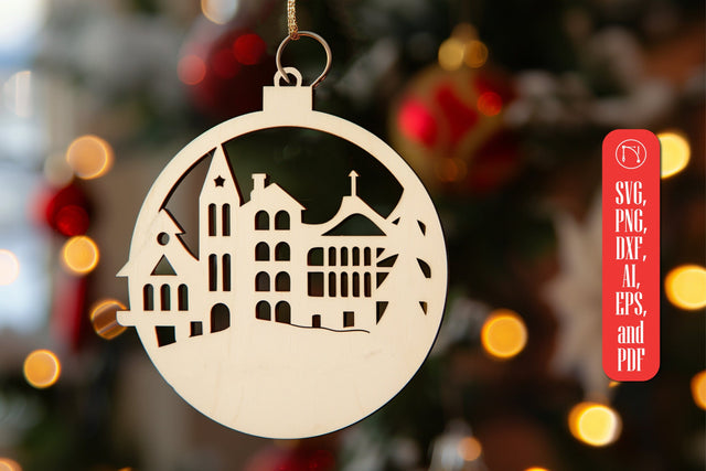 Santa Town Single Laser Cut SVG SVG MD JOYNAL ABDIN 