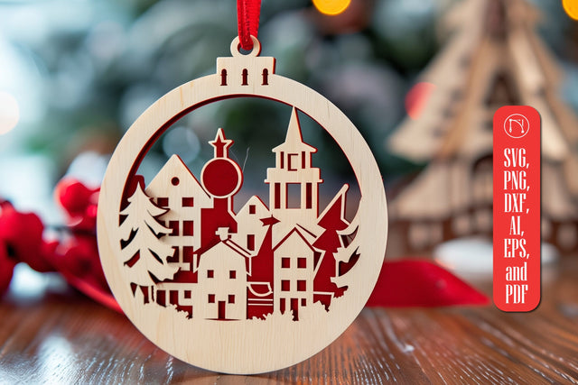 Santa Town Single Laser Cut SVG SVG MD JOYNAL ABDIN 