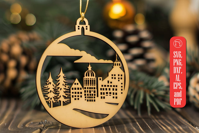 Santa Town Single Laser Cut SVG SVG MD JOYNAL ABDIN 