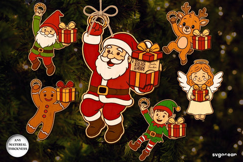 Santa Trackers Ornament Bundle SVG SvgOcean 