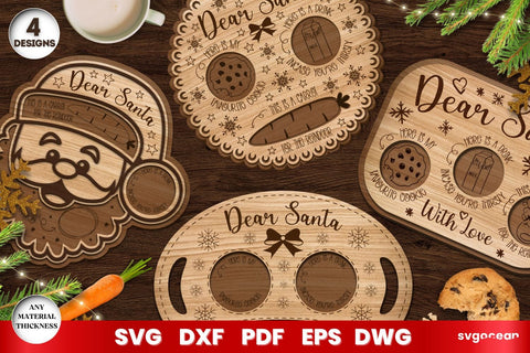 Santa Tray Laser Cut Bundle SVG SvgOcean 