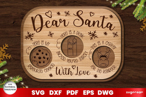 Santa Tray Laser Cut Bundle SVG SvgOcean 