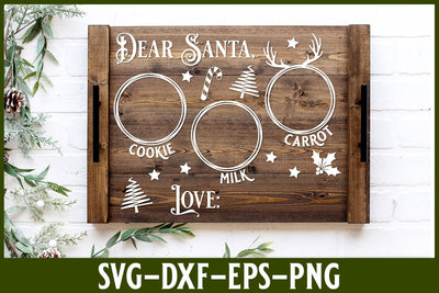 Santa Tray SVG | Christmas Cut File SVG Ikonart Design Shop 
