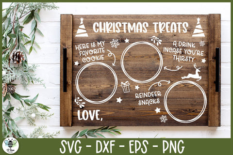 Santa Tray SVG | Christmas Treats SVG | Christmas SVG SVG B Renee Design 