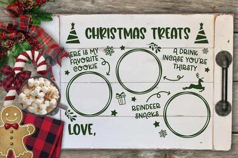 Santa Tray SVG | Christmas Treats SVG | Christmas SVG SVG B Renee Design 