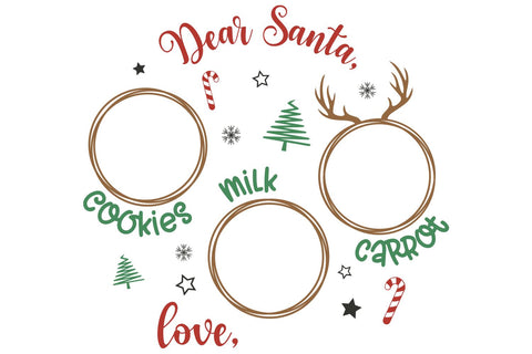 Santa Tray SVG | Dear Santa Plate SVG | Christmas SVG SVG B Renee Design 
