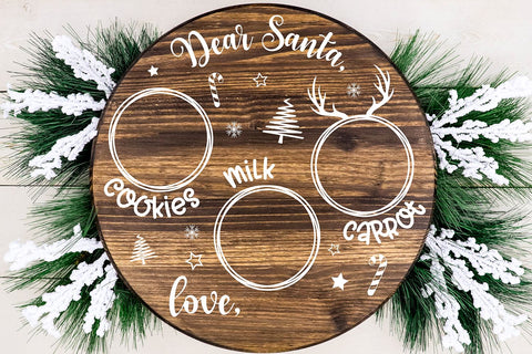 Santa Tray SVG | Dear Santa Plate SVG | Christmas SVG SVG B Renee Design 