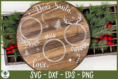 Santa Tray SVG | Dear Santa Plate SVG | Christmas SVG SVG B Renee Design 