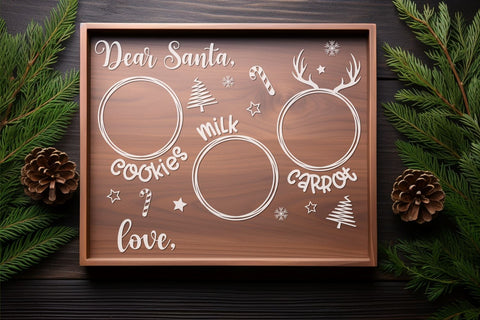 Santa Tray SVG | Dear Santa SVG | Christmas SVG SVG B Renee Design 