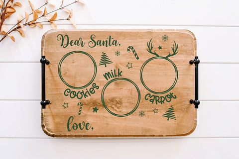 Santa Tray SVG | Dear Santa SVG | Christmas SVG SVG B Renee Design 