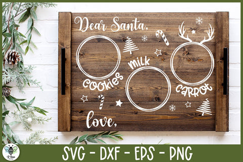 Santa Tray SVG | Dear Santa SVG | Christmas SVG SVG B Renee Design 