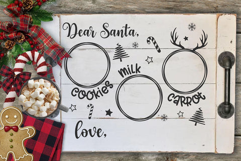 Santa Tray SVG | Dear Santa SVG | Christmas SVG SVG B Renee Design 
