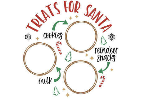 Santa Tray SVG | Treats for Santa Plate SVG | Christmas SVG SVG B Renee Design 