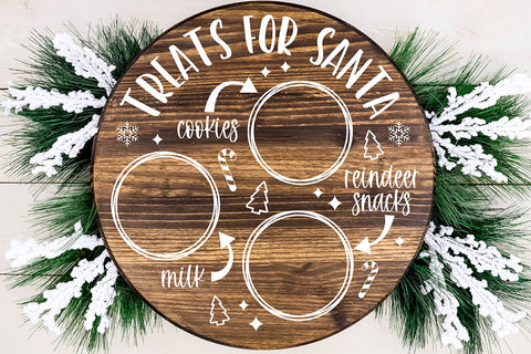 Santa Tray SVG | Treats for Santa Plate SVG | Christmas SVG SVG B Renee Design 