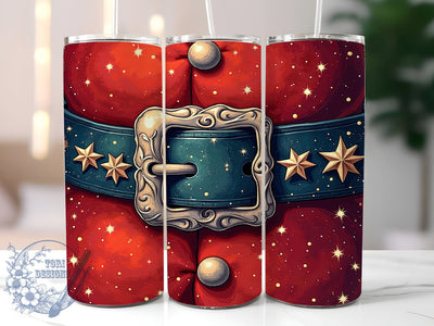 Santa Tumbler Wrap, Red Glitter Tumbler, Christmas Drinkware, 20oz Sublimation Design, Holiday Cup Wrap, Festive Santa Mug, Glitter Christmas Tumbler Sublimation ToriDesigns 
