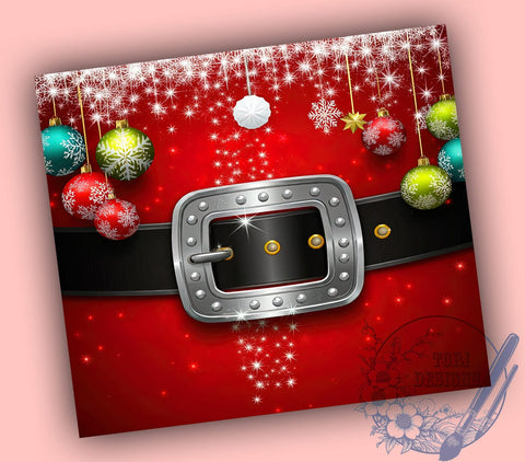 Santa Tumbler Wrap, Red Glitter Tumbler, Christmas Drinkware, 20oz Sublimation Design, Holiday Cup Wrap, Festive Santa Mug, Glitter Christmas Tumbler Sublimation ToriDesigns 