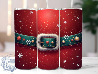 Santa Tumbler Wrap, Red Glitter Tumbler, Christmas Drinkware, 20oz Sublimation Design, Holiday Cup Wrap, Festive Santa Mug, Glitter Christmas Tumbler Sublimation ToriDesigns 