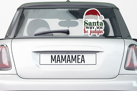 Santa why you be judgin SVG Angelina750 