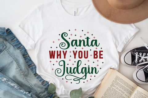 Santa why you be judgin SVG Angelina750 
