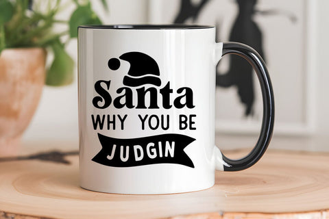 Santa why you be judgin SVG Angelina750 