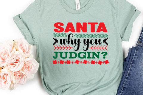santa why you judgin SVG Angelina750 
