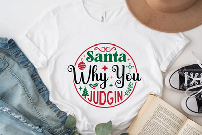 Santa why you judgin SVG Angelina750 
