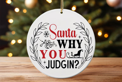 Santa why you judgin SVG Angelina750 