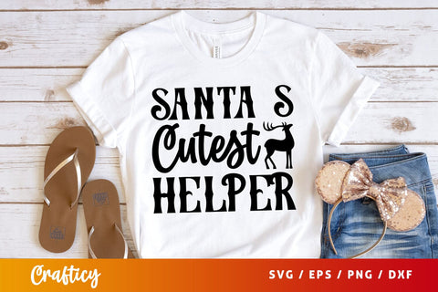 Santas cutest helper Svg Design SVG Designangry 