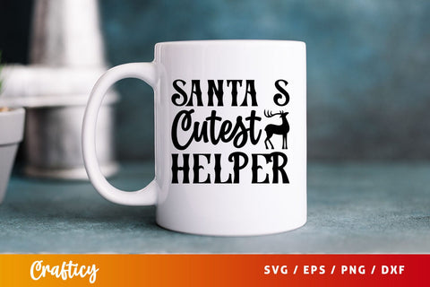 Santas cutest helper Svg Design SVG Designangry 