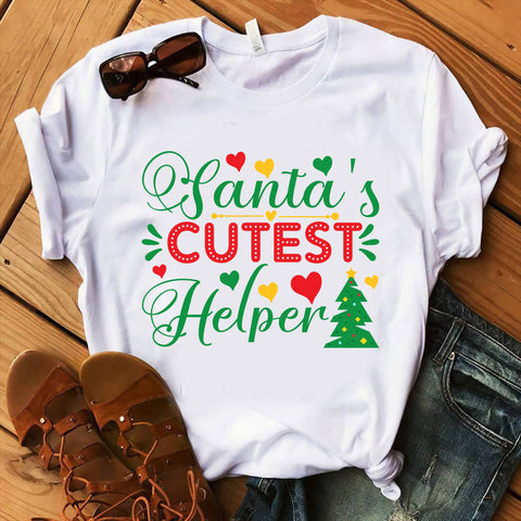 SANTA'S CUTEST HELPER SVG DESIGN SVG Rafiqul20606 
